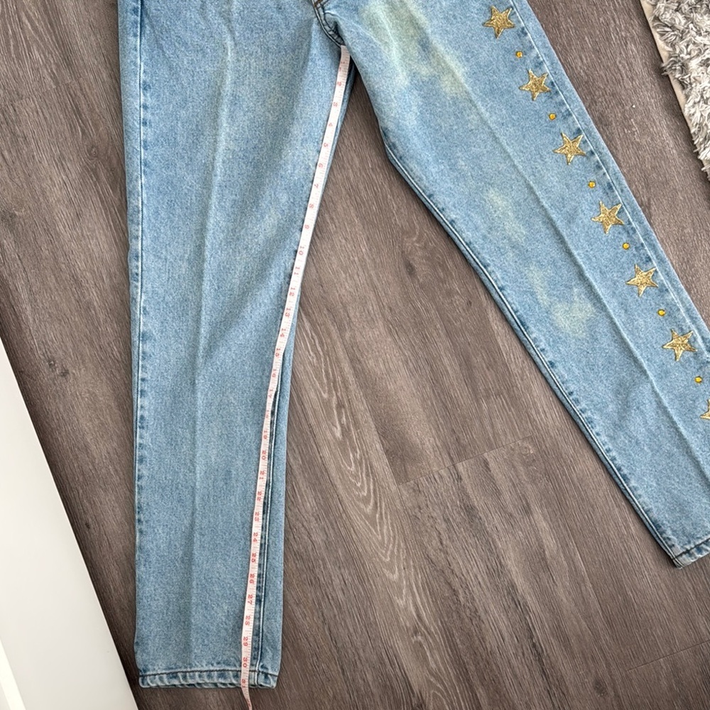 Vintage 90s Custom Farlow Paris Embellished Jeans - Picture 9 of 13